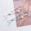 Dolphin Pendant Bracelet Star Beaded Adjustable Chain 6