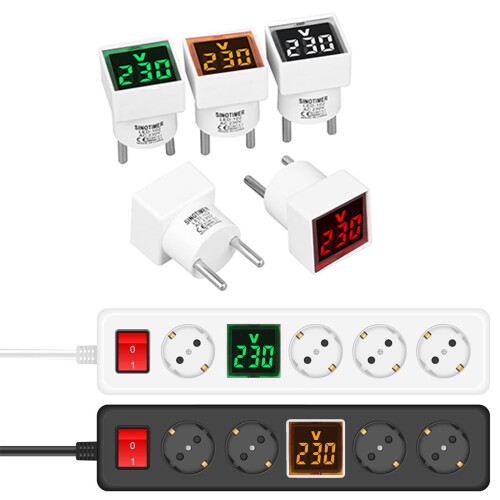 Digital Voltage Tester 220V-230V with LED Display and 1