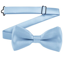 Solid Color Adjustable Bow Tie for Kids Light Blue