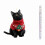 Black Cat Acrylic Christmas Ornament Set - 8 Pieces 1