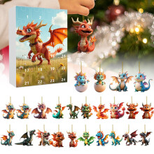 Dragon Advent Countdown Calendar Pendant 24 Days