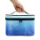 Polyester Makeup Bag with Brush Compartments Blue Glitter 3