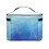 Polyester Makeup Bag with Brush Compartments Blue Glitter 4