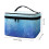 Polyester Makeup Bag with Brush Compartments Blue Glitter 6