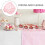 Cupcake Liners Grease-proof Paper 50 Pcs Pink 8