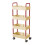 Movable Bookcase with Wheels Floor Standing Storage Shelf 1 1