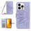 Purple PU Leather Flip Wallet Case for iPhone 16 Pro Max 1