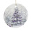 Purple Ceramic Snowy Pine Tree Ornament 1pc 1