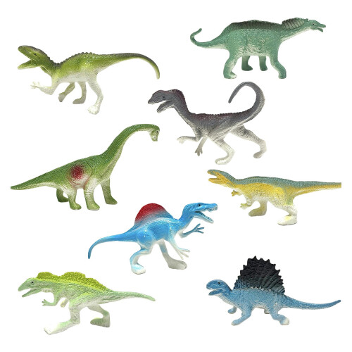 Mini Dinosaur Toys Learning Set 8-Pack for Toddlers 3+ 1