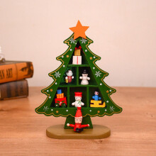 Wooden Christmas Tree Decoration Indoor Desktop Ornament