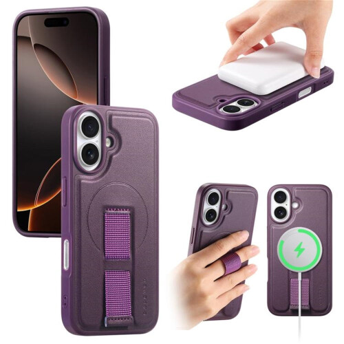 Purple MagSafe Phone Case for iPhone 16 Plus 6.7 inch with