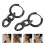 Chunky Black Chain Link Earrings Unisex 5