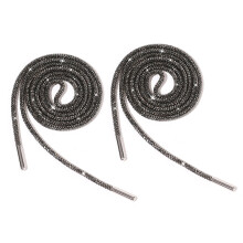 Rhinestone Shoelaces 140cm Round Glitter Crystal