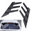 Car Rear Windshield Sticker Trim Louver Sunshade Black 1