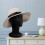 Black Foam Mannequin Head 10 Inch 2