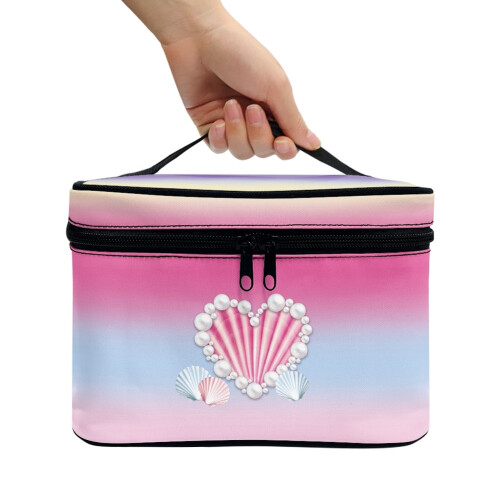 Makeup Bag Lightweight Travel Organizer with Brush Slots 2