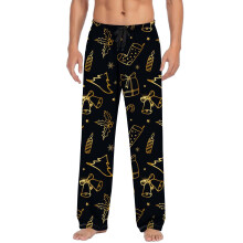 Men's Christmas Casual Pants with Drawstring and Pockets