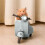 Scooter Toy with Light and Music Gray Interactive Rotating 4