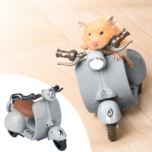 Scooter Toy with Light and Music Gray Interactive Rotating 2
