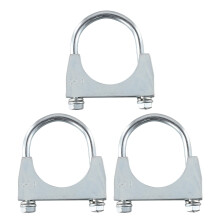 Heavy Duty U-Bolt Clamp Saddle Type Anti-Corrosion 3-Pack