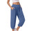 Women's High-Waisted Stretch Capri Pants with Pockets 1