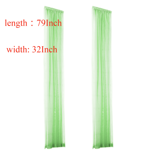Sheer Voile Curtains 32x79 Inch 2 Panels Light Filtering 2