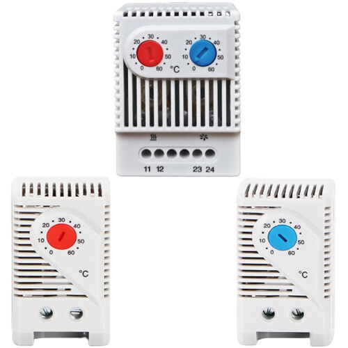 Mini Intelligent Thermostat 0-60C DIN Rail Bimetallic 1