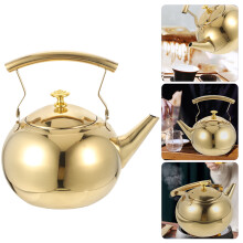 Golden Stainless Steel Kettle Home Kitchen Use