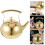 Golden Stainless Steel Kettle Home Kitchen Use 1