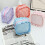 Ruffle Pouch Bag Set 3PCS Gingham Quilted Toiletry Bags 3
