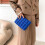 Quilted Makeup Bag for Women Solid Color Large Capacity 4