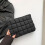 Quilted Makeup Bag for Women Solid Color Large Capacity 5