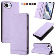 Magnetic Phone Case for iPhone 16e Purple RFID Blocking