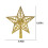 Christmas Tree Topper Hollow Star 17x15cm Shatterproof 3
