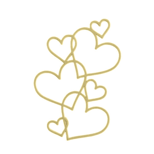 Heart-Shaped Acrylic Cake Topper for Wedding Anniversary
