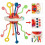 Montessori silicone pull string toy for babies sensory 1