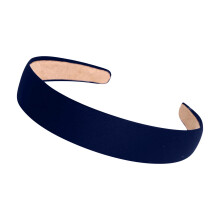 Women's Wide Elastic Headband Navy Blue