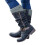 Women's Retro Cowboy Boots Black US-7 EU-38 1