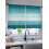 Teal Green Gradient Sheer Curtains 52"W x 45"L Rod Pocket 5
