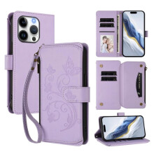 Magnetic Flip Stand Case for iPhone 16 Pro Max Light Purple