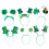 Green Headbands St. Patrick's Day 6-Pack 1
