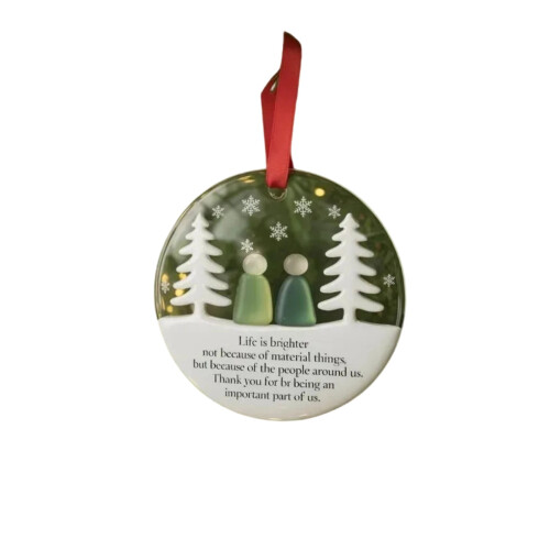 Acrylic Holiday Ornament 2D Flat Hanging Decoration