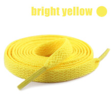 Flat Solid Color Shoelaces 39.3 in 10+ Colors Yellow