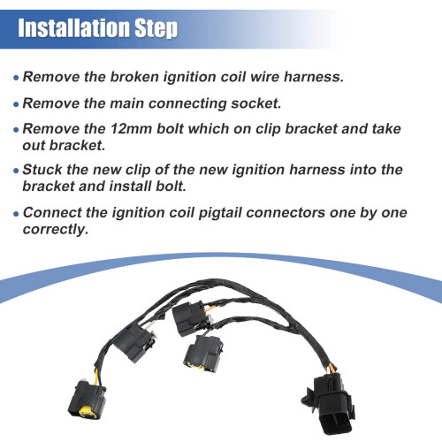 Ignition Coil Wire Harness for Hyundai Kia 273502B000 2