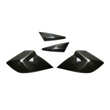 Rear Tail Light Cover Trim for 2016-2021 Sedan Taillight LED Trim Cover Guards Smoked Black Accessories