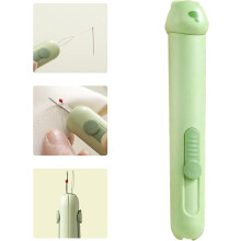 Auto Needle Threader and Seam Ripper with Ergonomic Green