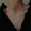 Silver Plated Thin Clavicle Necklace for Women 6