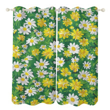 Floral Flower Window Curtains Bedroom Blackout Thermal