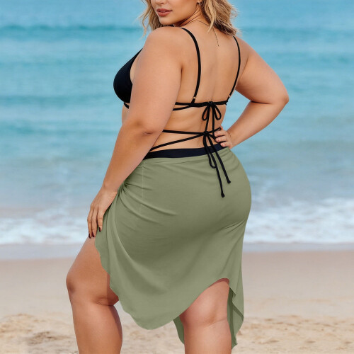 Women's Spaghetti Strap Wrap Dress Lightweight Beach 2