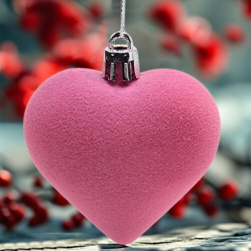Heart Ornaments Red Pink White 24 Pieces 2